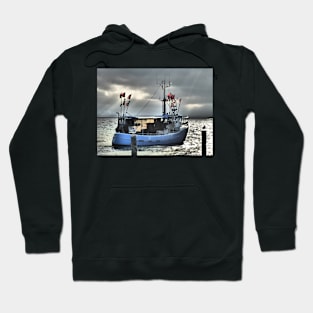 Fishing boat on departure Hoodie